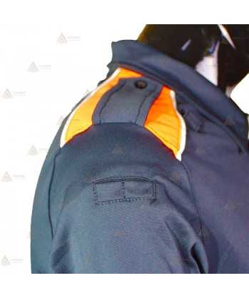 Polo bicolor de manga larga para Protección Civil