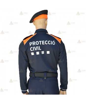 Polo térmico de manga larga para Protección Civil de Cataluña