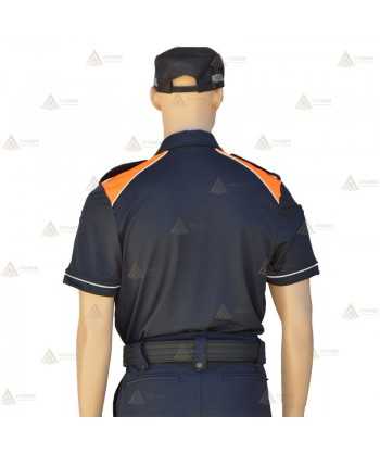 Polo bicolor de manga corta para Protección Civil