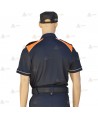 Polo bicolor de manga corta para Protección Civil