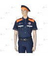 Polo bicolor de manga corta para Protección Civil de Cataluña
