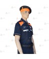 Polo bicolor de manga corta para Protección Civil de Cataluña