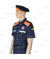 Polo bicolor de manga corta para Protección Civil de Cataluña