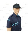 Polo transpirable de manga corta con damero para Policía Local
