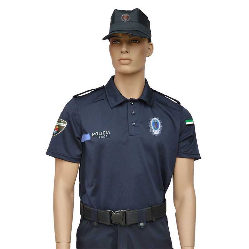 Polo mono color de manga corta para Policía Local de Extremadura