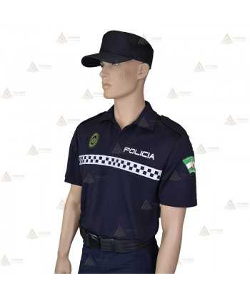 Polo monocolor de manga corta para Policía Local de Andalucía