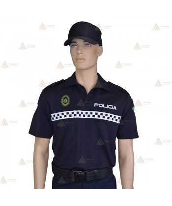 Polo monocolor de manga corta para Policía Local de Andalucía