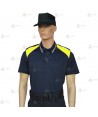 Polo bicolor y transpirable de manga corta para Policía