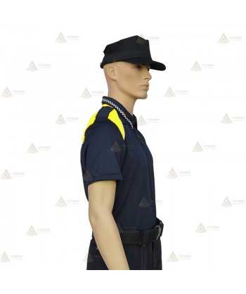 Polo bicolor y transpirable de manga corta para Policía