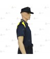 Polo bicolor y transpirable de manga corta para Policía