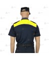 Polo bicolor y transpirable de manga corta para Policía