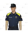 Polo bicolor y transpirable de manga corta para Policía del País Vasco