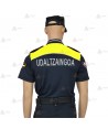 Polo bicolor y transpirable de manga corta para Policía del País Vasco