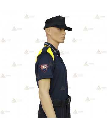 Polo bicolor y transpirable de manga corta para Policía del País Vasco