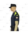 Polo bicolor y transpirable de manga corta para Policía del País Vasco