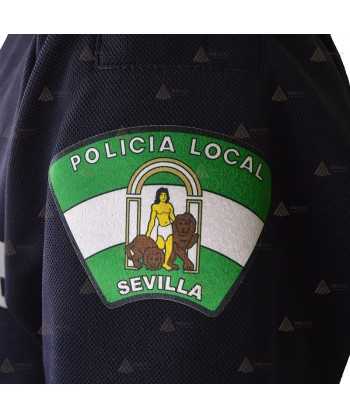 Polo mono color de manga larga para Policía Local de Andalucía azul