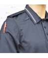 Polo de manga larga con damero reflectante para Policía