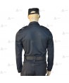 Polo monocolor de manga larga color azul marino para Policía