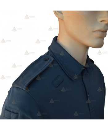Polo de manga larga que simula una camisa para Policía