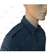 Polo de manga larga que simula una camisa para Policía