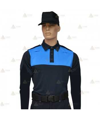 Polo bicolor de manga larga para Policía Local