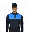 Polo bicolor de manga larga para Policía Local