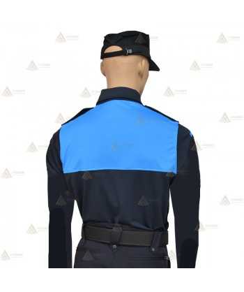Polo bicolor de manga larga para Policía Local