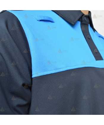 Polo bicolor de manga larga para Policía Local