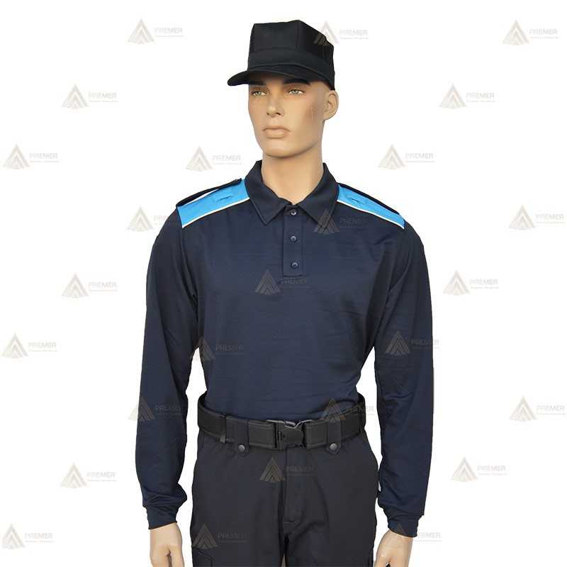 Polo bicolor de manga larga para Policía Local
