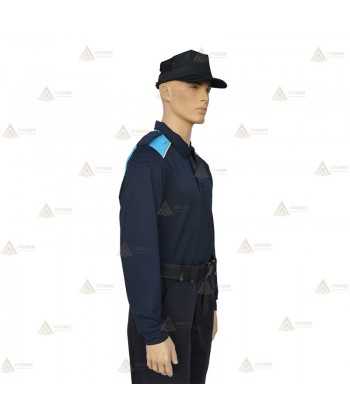 Polo bicolor de manga larga para Policía Local