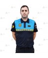 Polo bicolor de manga corta para Policía Local de Canarias