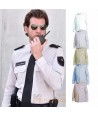 Camisa manga larga para vigilante con galoneras y bolsillos