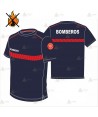 Camiseta ignífuga de manga corta para parque de bomberos