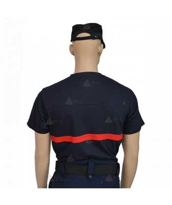 Camiseta de manga corta de algodón para parque de bomberos