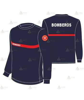 Camiseta ignífuga de manga larga para parque de bomberos