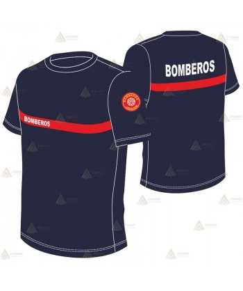 Camiseta ignífuga de manga corta para parque de bomberos