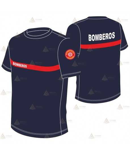 Camiseta ignífuga de manga corta para parque de bomberos