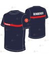 Camiseta ignífuga de manga corta para parque de bomberos