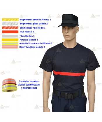 Camiseta técnica transpirable de manga corta para bomberos