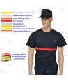 Camiseta técnica transpirable de manga corta para bomberos