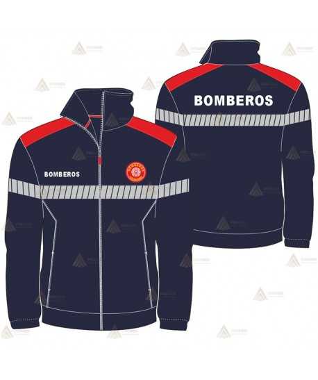 Chaqueta softshell para parque de bomberos personalizable
