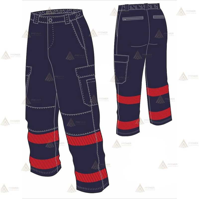 Pantalón bielástico de entretiempo para parque de bomberos