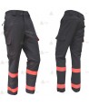 Pantalón bielástico de entretiempo para parque de bomberos