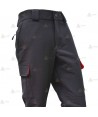 Pantalón grueso de algodón con refuerzos para parque de bomberos