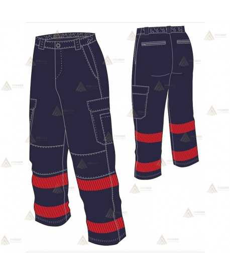 Pantalón grueso de algodón  para parque de bomberos