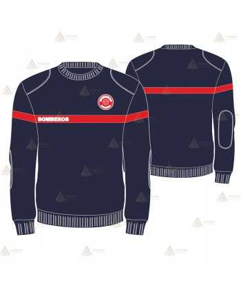 Jersey acrílico de punto grueso para parque de bomberos
