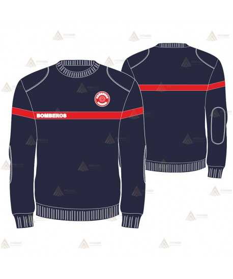 Jersey acrílico de punto grueso para parque de bomberos