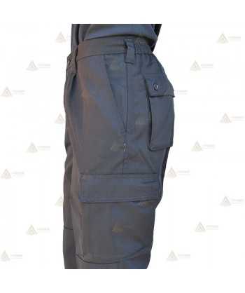 Pantalones bielásticos con refuerzos y dos cintas reflectantes bicolor en bajos