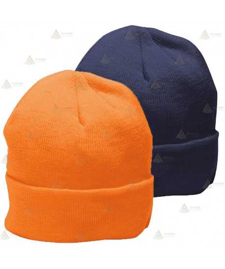 Gorro de punto acrílico con forro Insulatex para frío intenso para Protección Civil