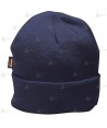 Gorro de punto acrílico con forro Insulatex para frío intenso para Protección Civil color azul marino